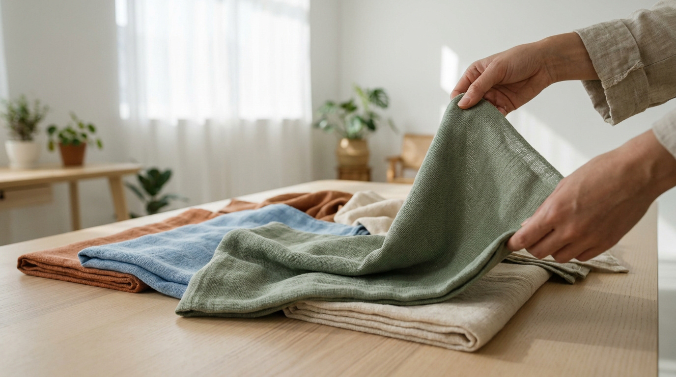 Foulard en coton bio : bien le laver et l'entretenir